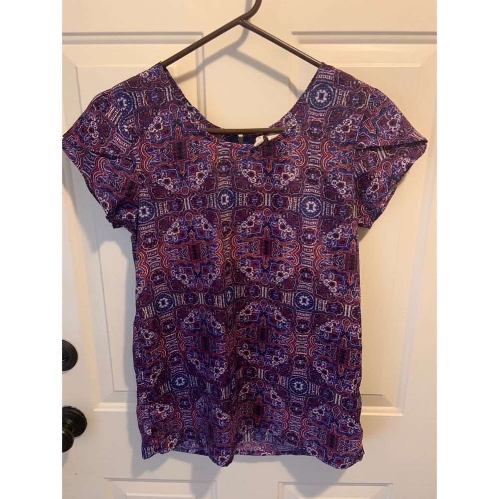 Pattern Dress Blouse